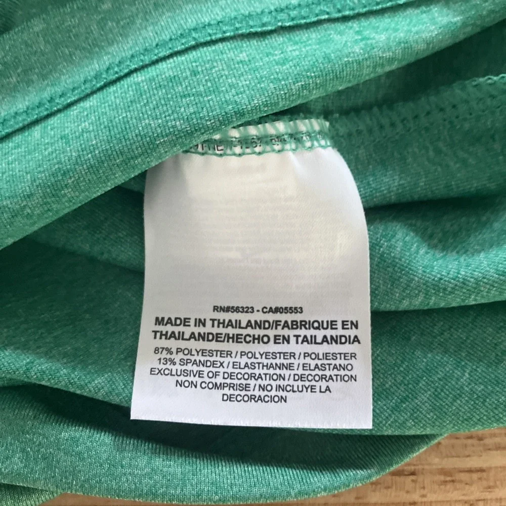 Nike Golf Polo Shirt Mens XL Green Stripe Dri-Fit Barefoot Resort Golf Club Logo